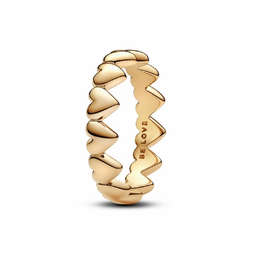 Anillo Pandora Shine Fila de Corazones