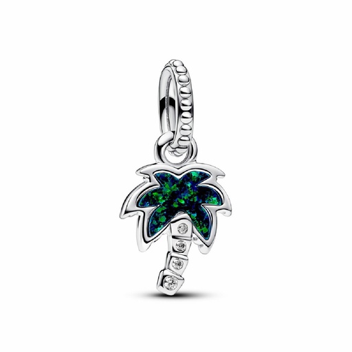 [793352C01] Charm Colgante Pandora Palmera Verde Opalescente 793352C01