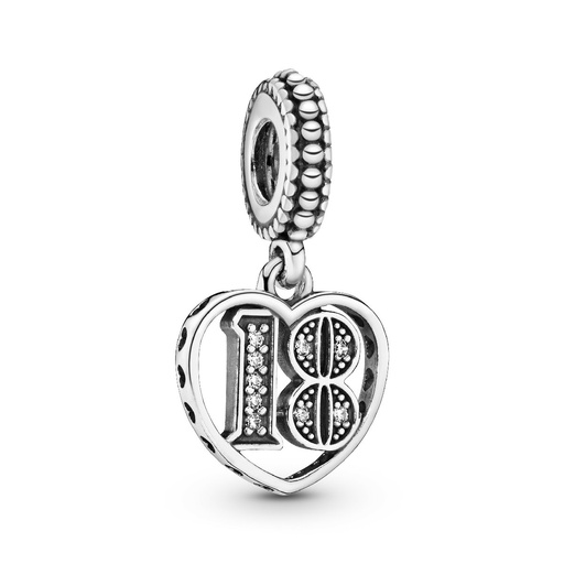 [797262CZ] Charm Pandora Colgante 18 Años de Amor