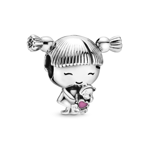 [798016EN160] Charm Pandora Niña con Coletas 798016EN160