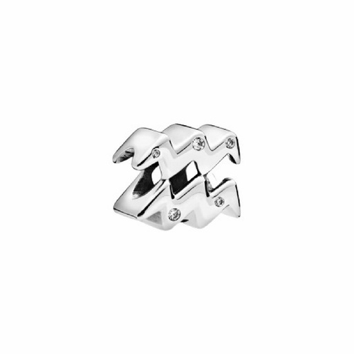 [798415C01] Charm Pandora Signo Zodiaco Acuario Circonitas Transparentes 798415C01