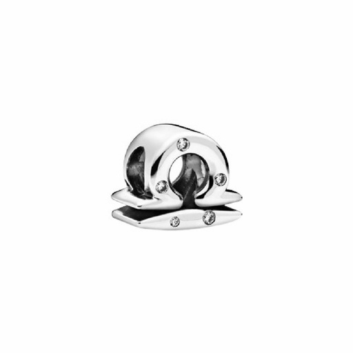 [798424C01] Charm Pandora Signo Zodiaco Libra circonitas transparentes 798424C01