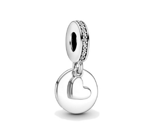 [799212C01] Charm colgante Pandora disco de corazón