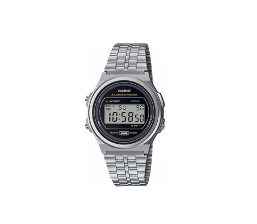 [A171WE-1AEF] Reloj Casio Retro Unisex Vintage Acero Plateado A171WE-1AEF