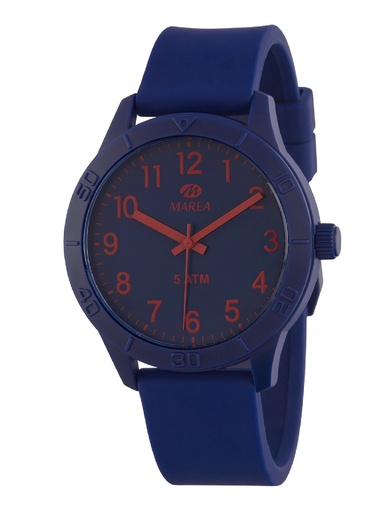 [B35348/3] Reloj Marea Hombre Analógico Caucho Azul B35348/3