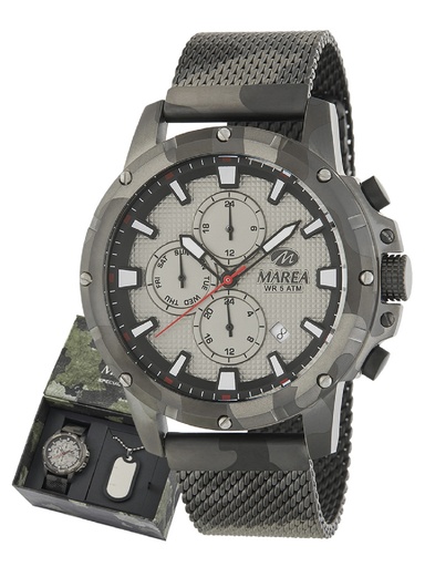 [B54184/2] Reloj Marea Hombre Steel Special Edition + Collar de Regalo Acero  B54184/2
