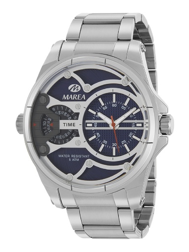 [B54246/2] Reloj Marea Hombre Acero Multifunción Esfera azul B54246/2