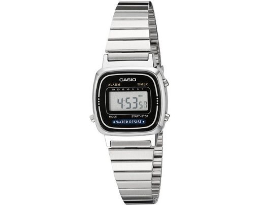 [LA-670WA-1DF] Reloj Casio Mujer Digital Acero Inoxidable LA-670WEA-1DF