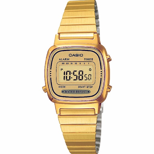 [LA670WEGA-9EF] Reloj Casio Vintage Mini Mujer Dorado LA670WEGA-9EF