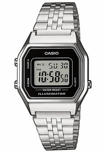 [LA680WEA-1EF] Reloj Casio Vintage Mujer Eslabones Acero Inoxidable LA680WEA-1EF