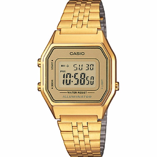 [LA680WEGA-9ER] Reloj Casio Digital Vintage Dorado Unisex LA680WEGA-9ER