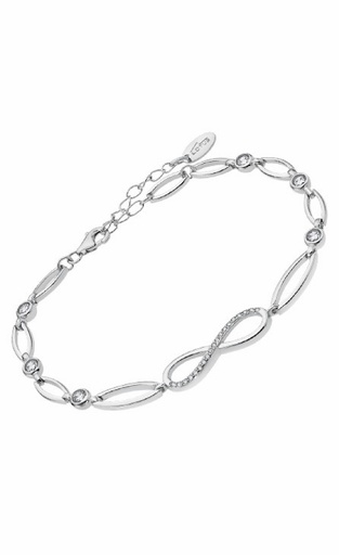 [LP1872-2/1] Pulsera Lotus Silver Mujer Infinito plata de ley con circonitas LP1872-2/1