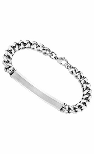 [LS1936-2/1] Pulsera Lotus Style Hombre de Acero Inoxidable  Eslabones y Chapa LS1936-2/1