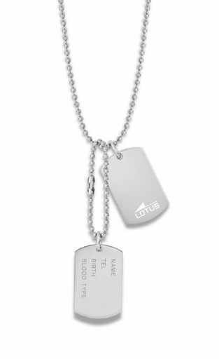 [LS2139-1/1] Collar Lotus Style Urban Hombre Chapa Acero Inox LS2139-1/1