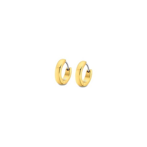 [LS2226-4/1] Pendientes Lotus Style Dorado Acero Hombre