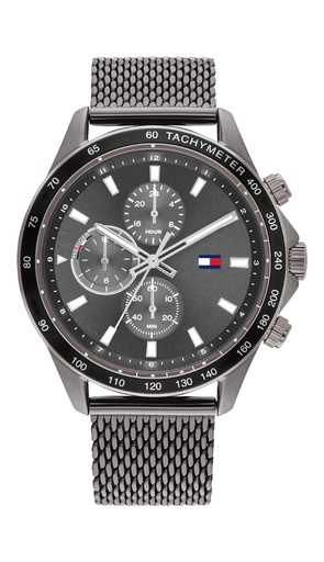 [1792019] Reloj Tommy Hilfiger Hombre Miles Multifunción Acero IP Gris 1792019