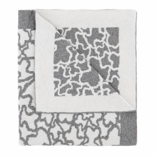 [TRI-02-01] Manta Tous Baby Kaos Reversible Gris & Blanco TRI-02-01