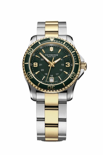 [V241612] Reloj Victorinox Maverick Small Mujer Acero bicolor & Esfera verde