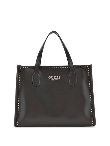 [VC866522-BLACK] Bolso Guess Silvana 2 Compartimentos Negro