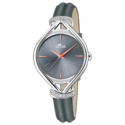[18399/2] Reloj Lotus Mujer Trendy Analógico Acero Piel Gris 18399/2